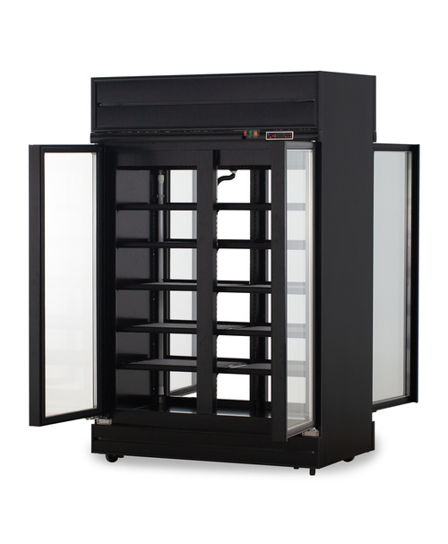 SN40  |Products|Customized Display Glass Refrigerator|Black|Both Side Open Door