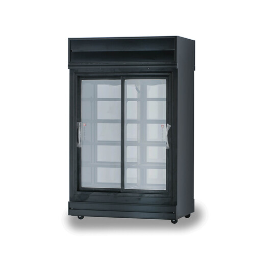 SN40-BLACK  |Products|Customized Display Glass Refrigerator|Black|Both Side Open Door